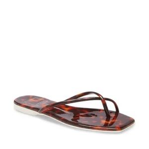 EUC Dolce Vita Tortoise Vinyl Lyza Flip Flop Size 8.5